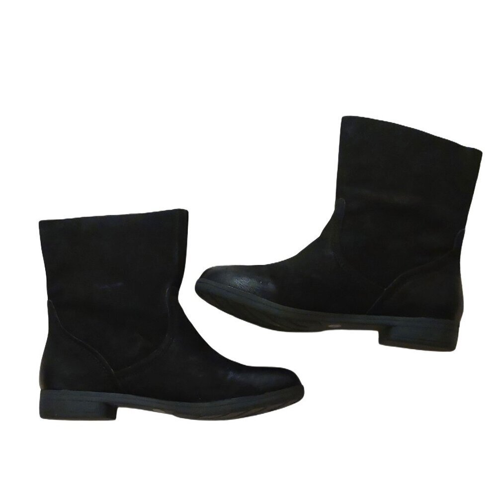 BCBGeneration Black Goat Suede Leather Moto Boots $185 - Picture 4 of 8